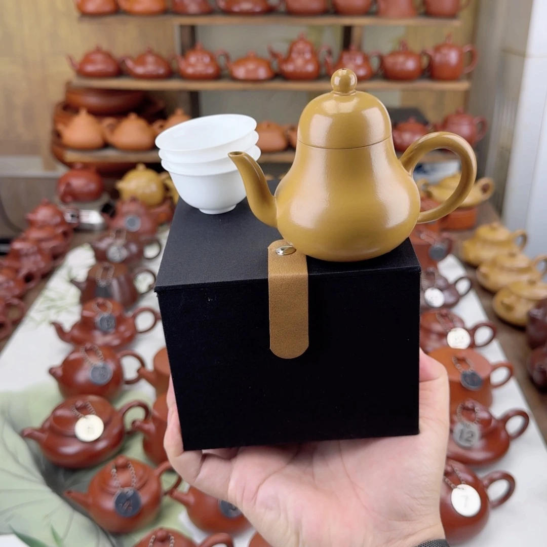 西****茶壶紫砂黄金段泥思婷壶120