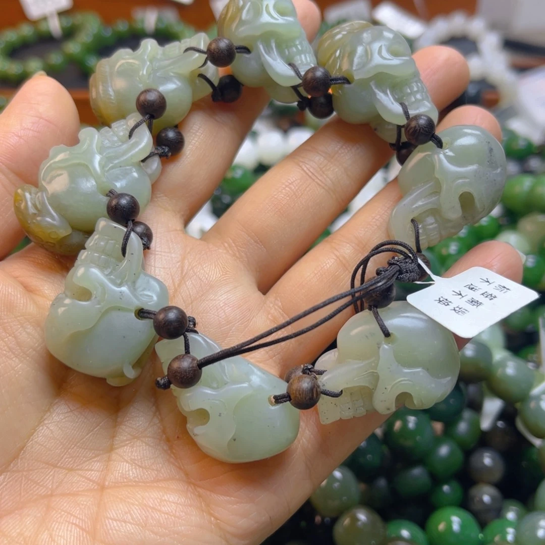 和田玉未镶嵌手链