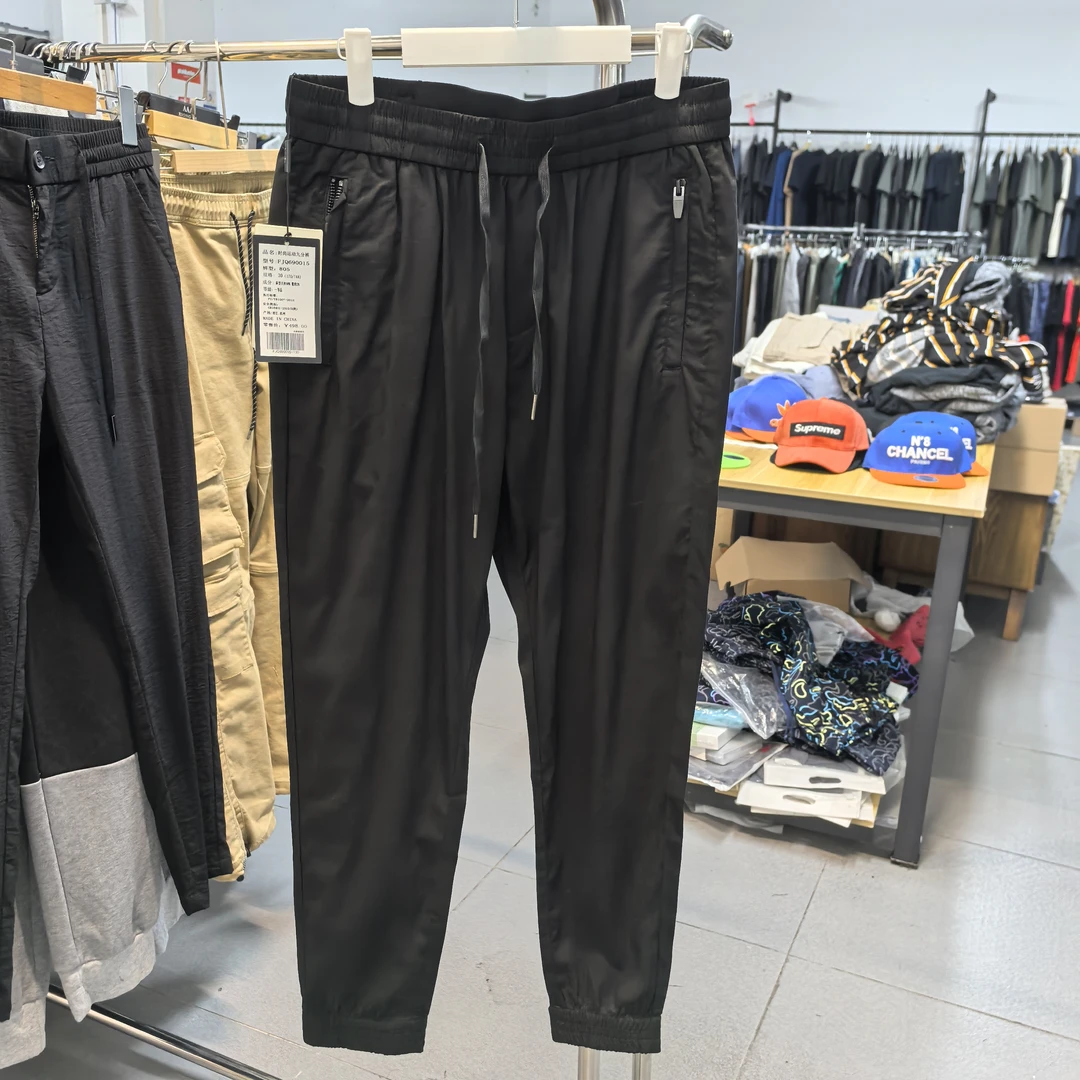 码偏小 夏季男士透气速干修身款轻薄休闲裤运动弹力百搭长裤