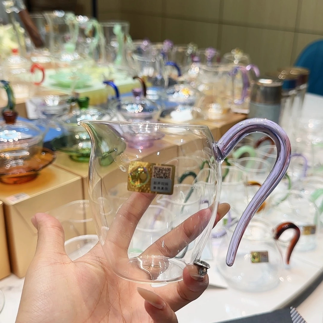 禾器浅紫色怡然公道杯