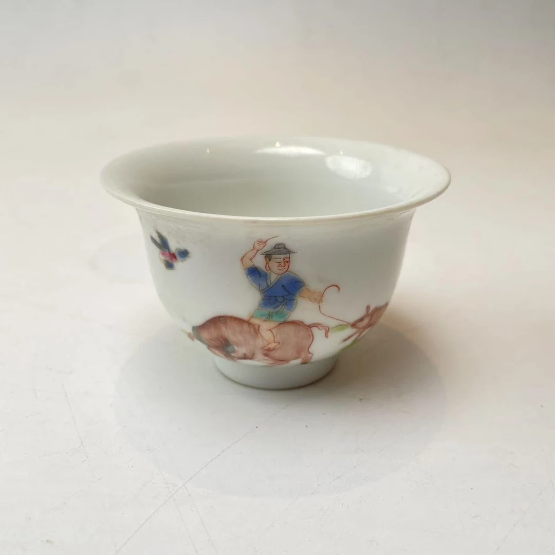 粉彩人物杯BY10X0113