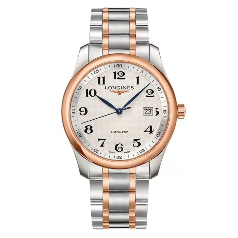 99新 Longines/浪琴 单表/名匠男表/40表径/18k间玫瑰金/自动机械