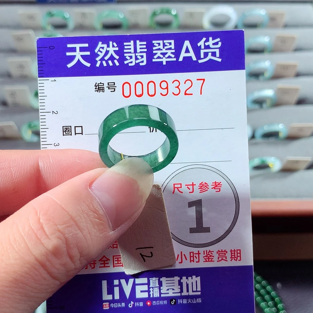 翡翠未镶嵌戒指12号