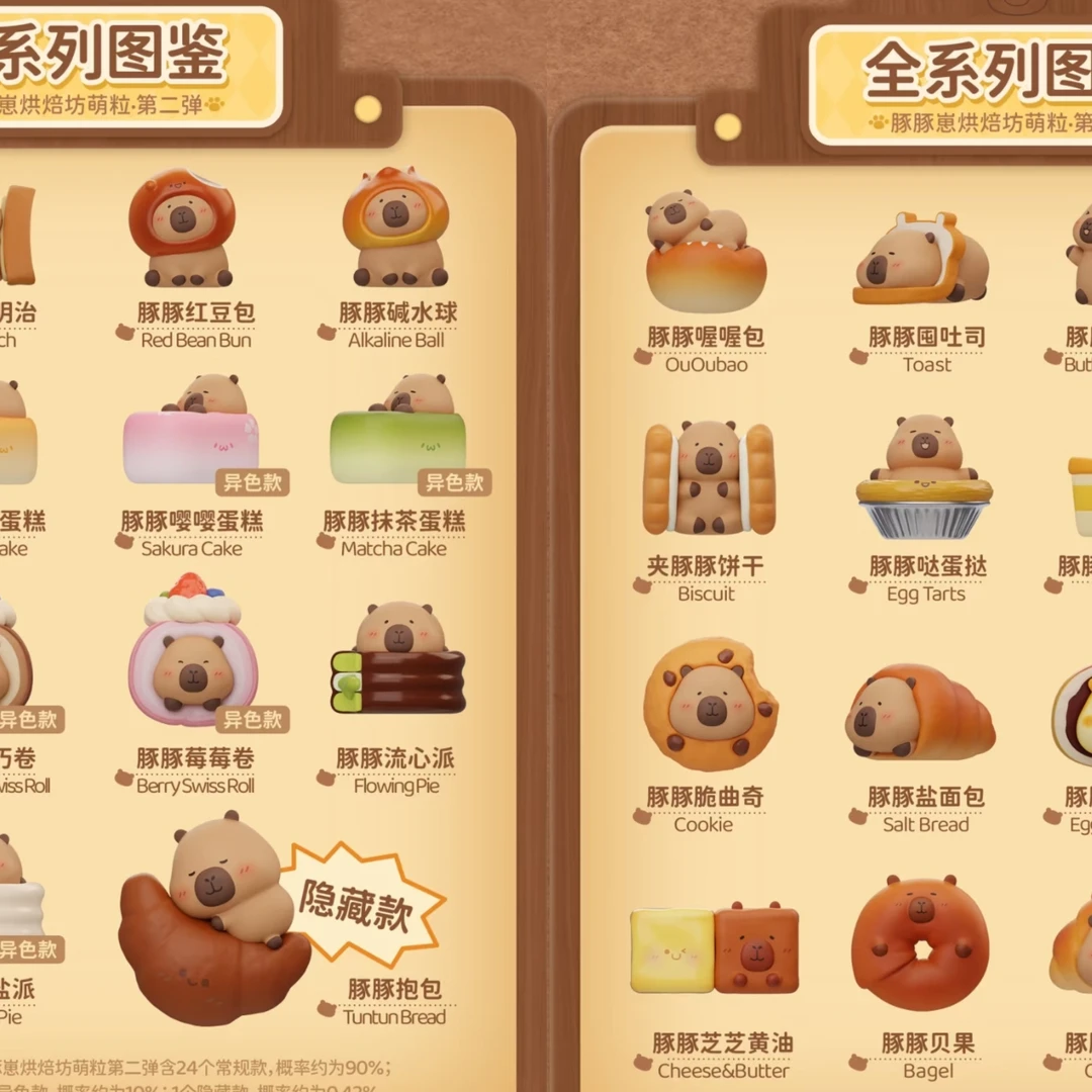 【拆盒】豚豚崽烘培第二弹萌粒拆盒不退不换萌粒盲袋盲袋潮玩手办