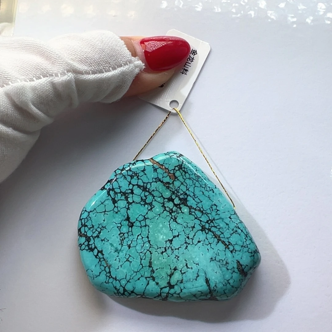 绿松石未镶嵌挂件