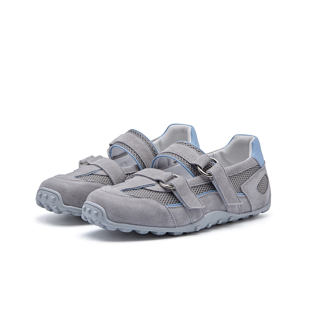 2025春夏新款百搭芭蕾德训鞋玛丽珍鞋魔术贴休闲鞋女