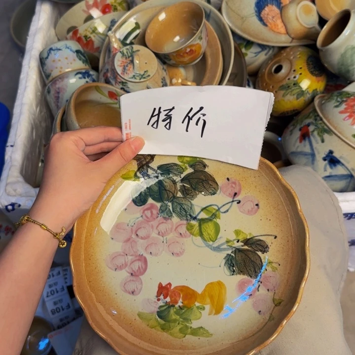 瓷片景德镇陶瓷手工手绘