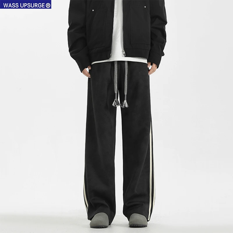 WASS UPSURGE脏脏裤男夏季美式卫裤设计感运动裤宽松直筒秋季阔腿