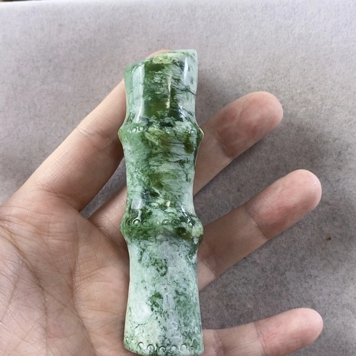 岫玉手把件未镶嵌