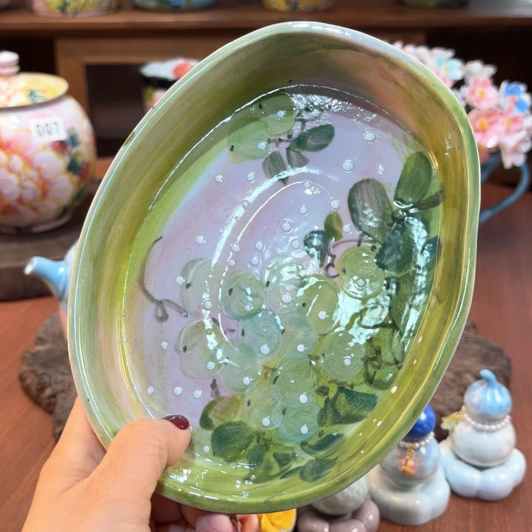 景德镇手绘高温釉下彩陶瓷茶具