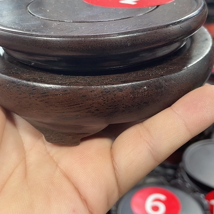 琉璃手工艺品红木底座工艺品