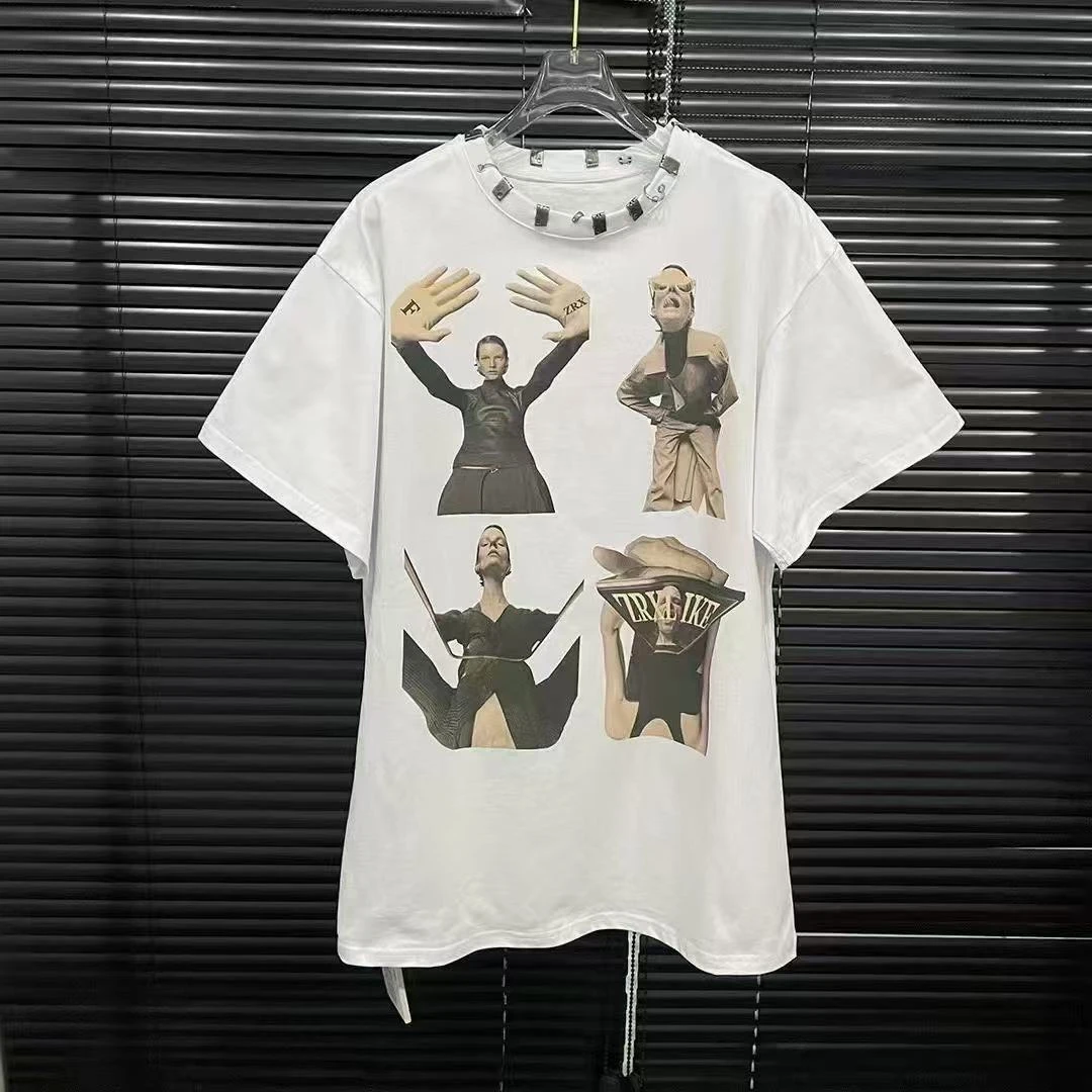 2025夏季新款潮流个性设计宽松T恤
