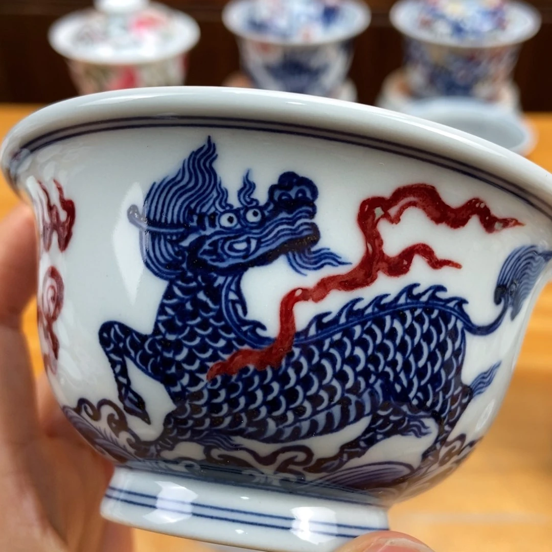 手绘现代茶具非古董