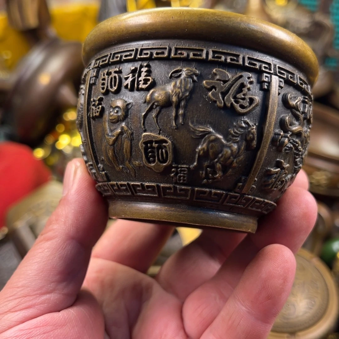 茶壶香炉铜器摆件