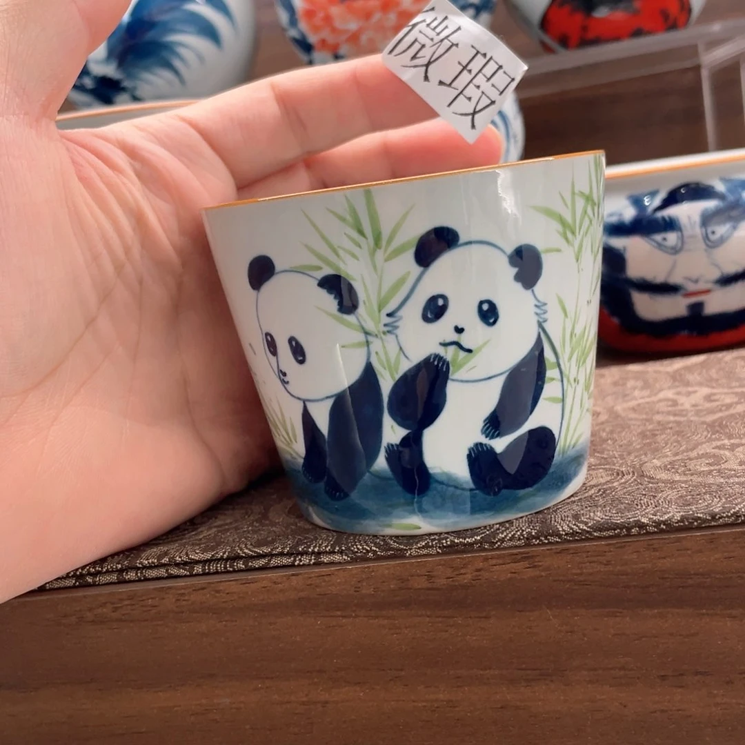 釉下彩纯手绘微瑕