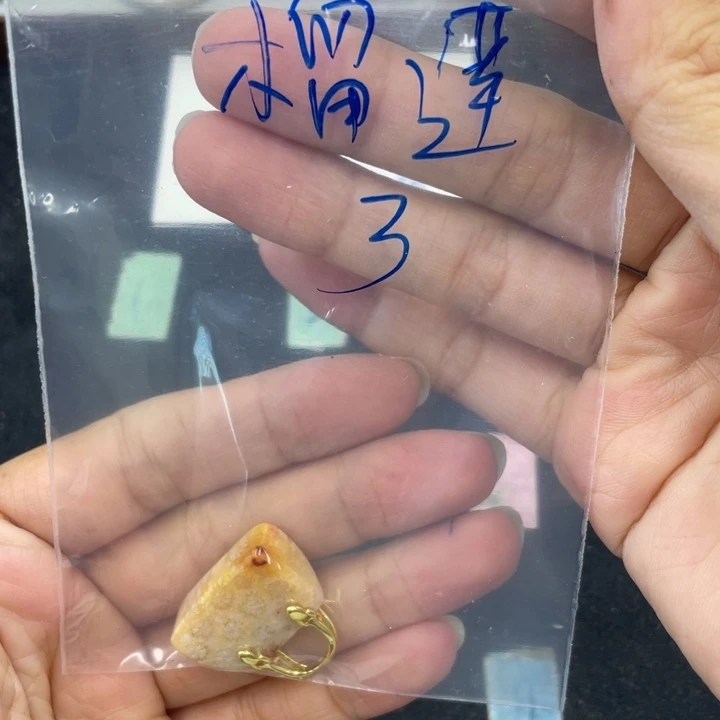 榴***莲硅化珊瑚（珊瑚玉）合金颈饰