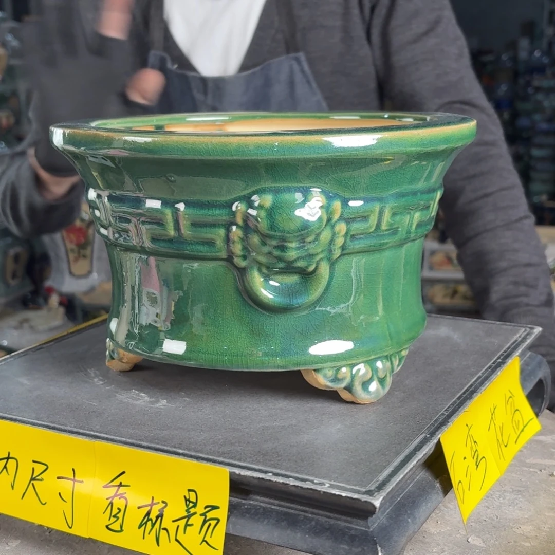 一风堂石湾花盆 内20*12