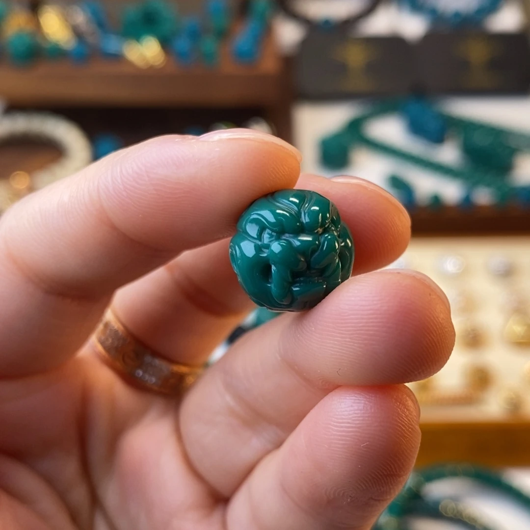 琉璃DIY地狱色13mm二代兽珠