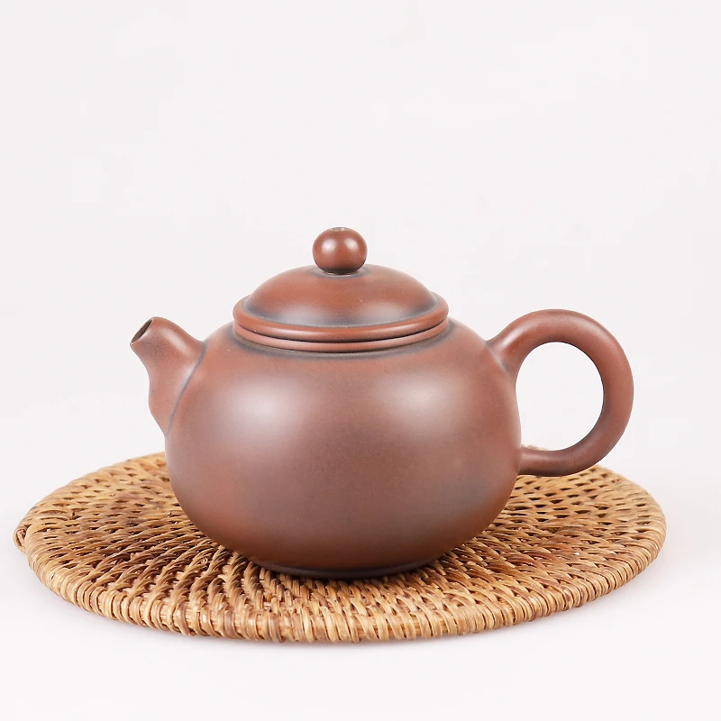 广西钦州坭兴陶茶壶纯手工家用功夫茶具原矿泡茶壶200mL