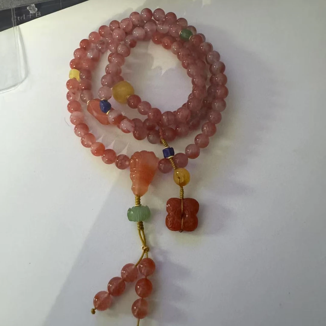 （一路开花）天然南红多圈手串设计款轻奢珠宝多样性发其一【JJ069】