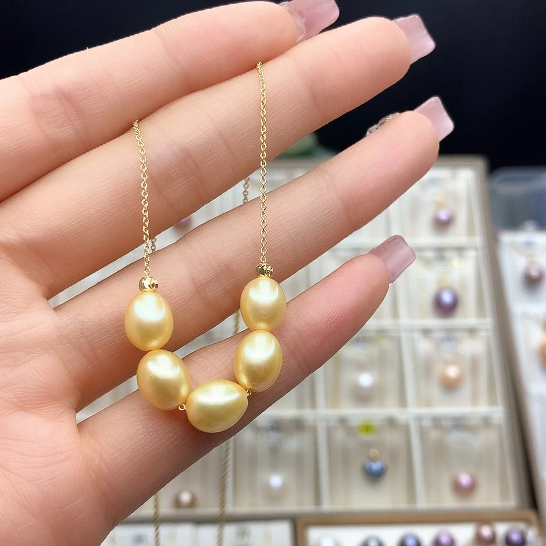 淡水珍珠颈饰合金