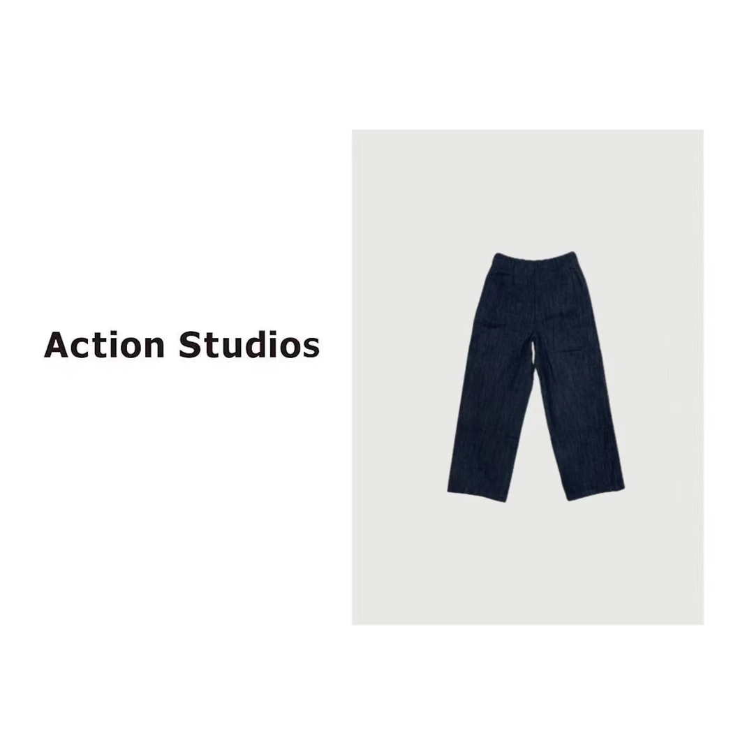 Action Studios 大大推荐新款腰带直筒牛仔裤wd2262