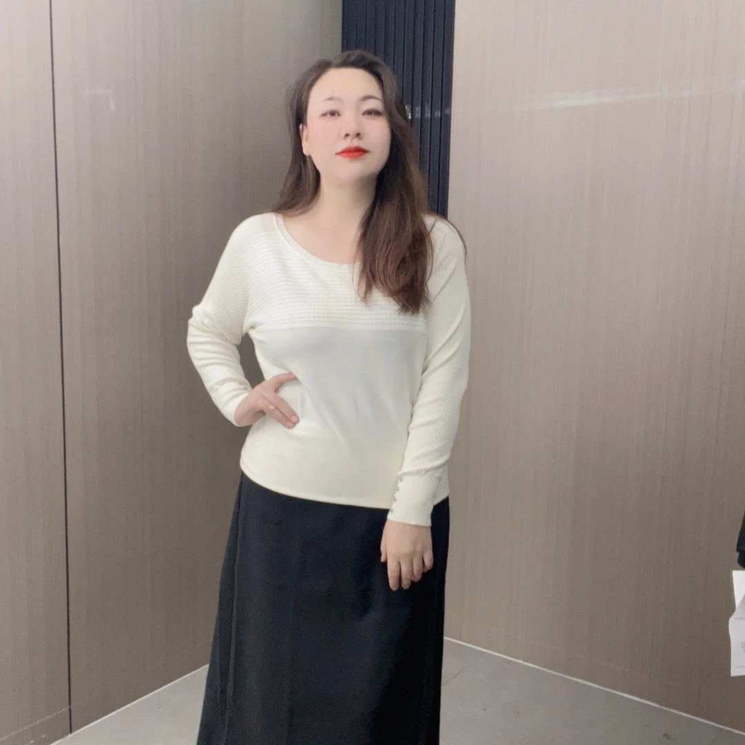 【乔姐严选0040】通勤长袖保暖圆领常规款毛针织衫气质打底衫毛衫