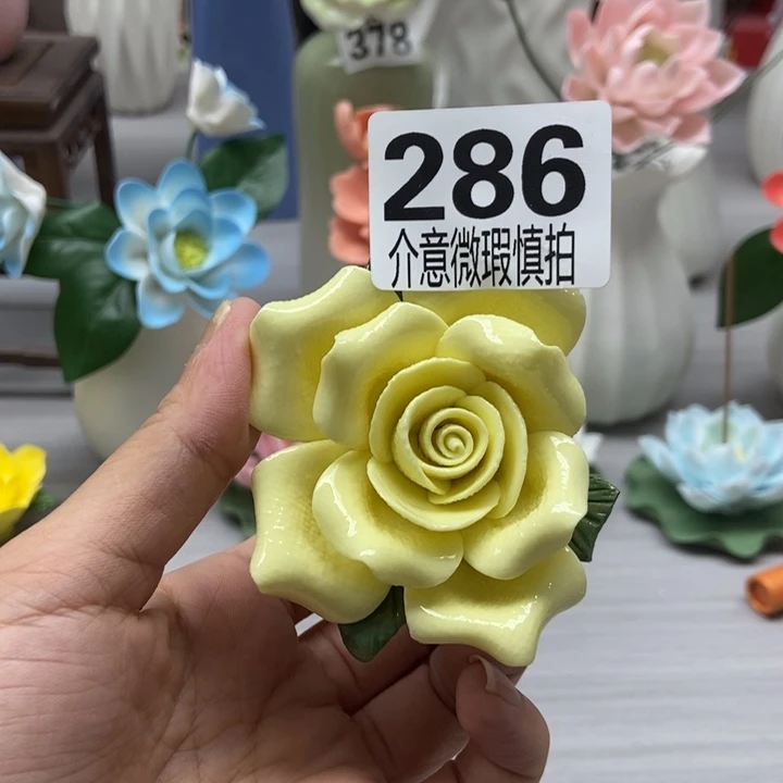 陶瓷手工制作陶瓷花