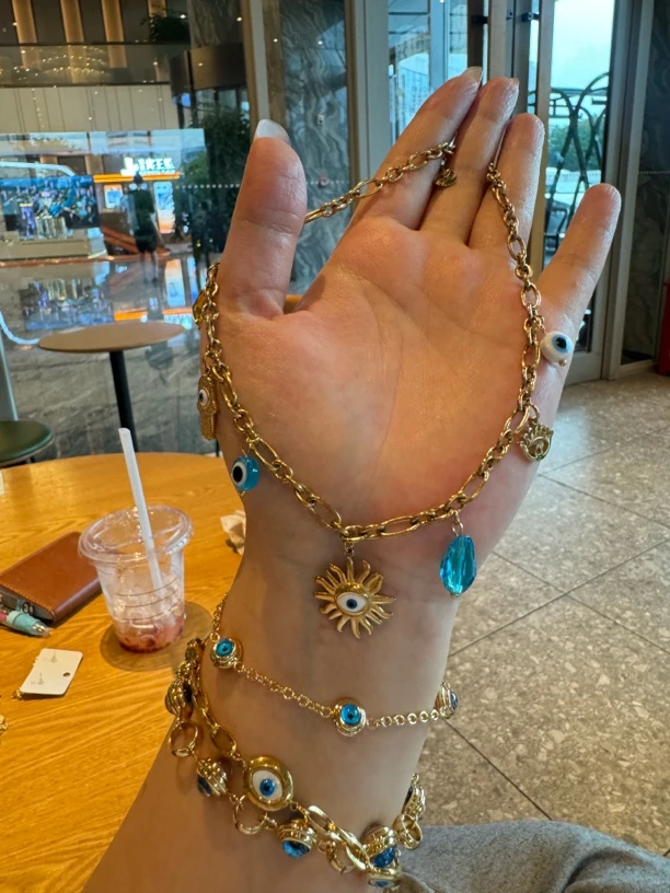 钛钢项链 眼睛naza 项链