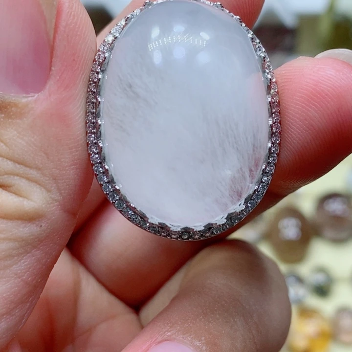 水晶戒指未镶嵌天***3水晶