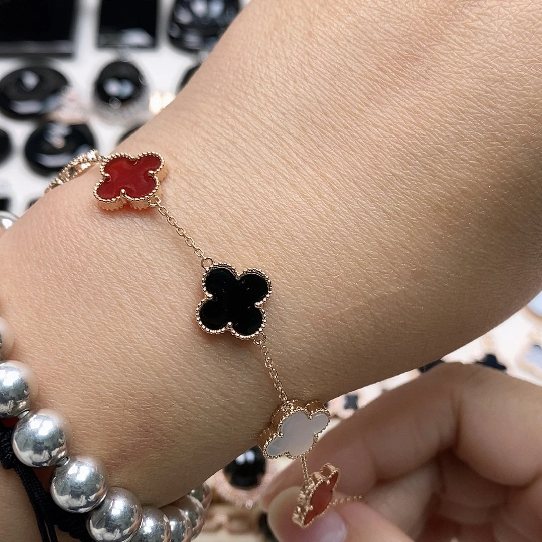 翡翠18K金镶嵌手链