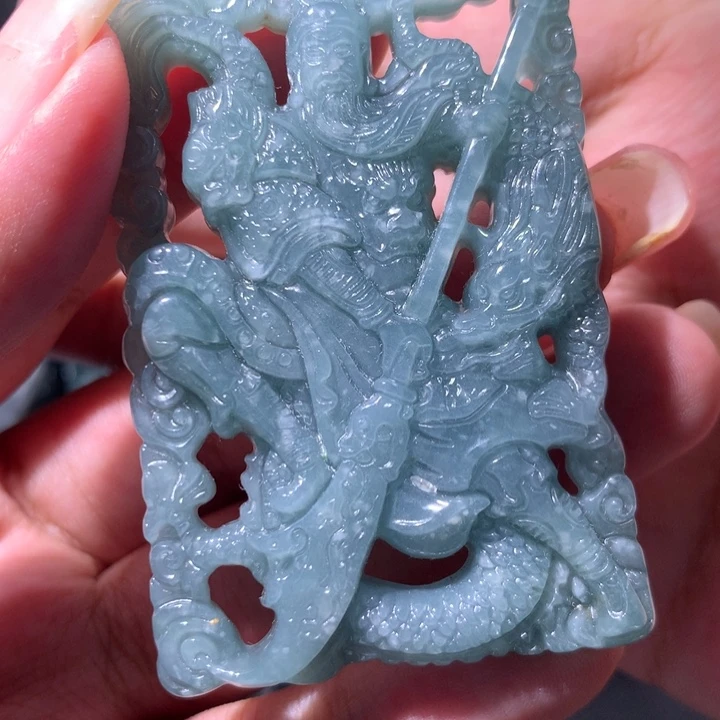 翡翠未镶嵌颈饰保真天然a货翡翠