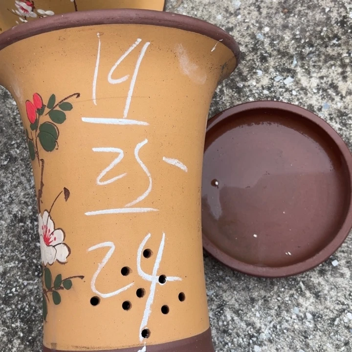 紫砂花盆紫砂的花