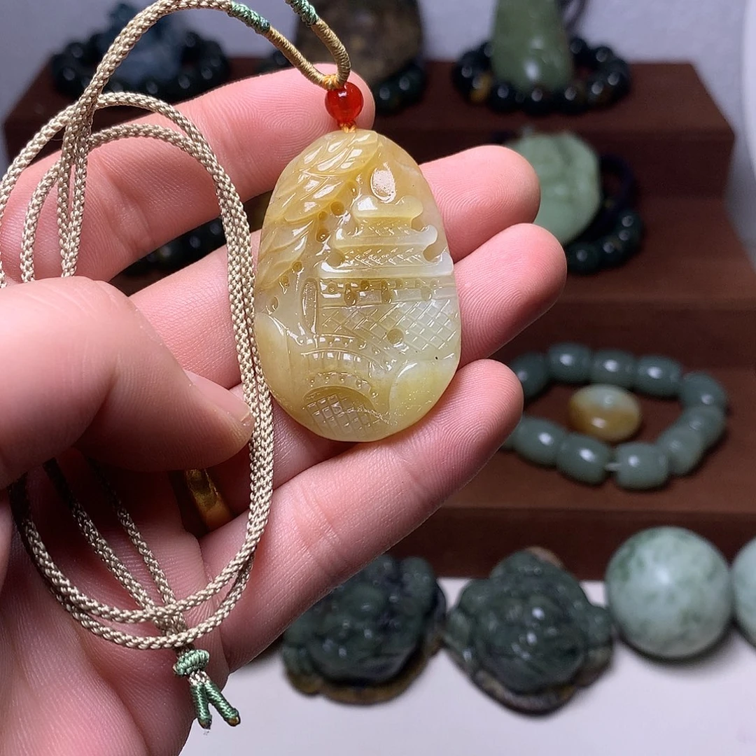 颈饰未镶嵌和田玉