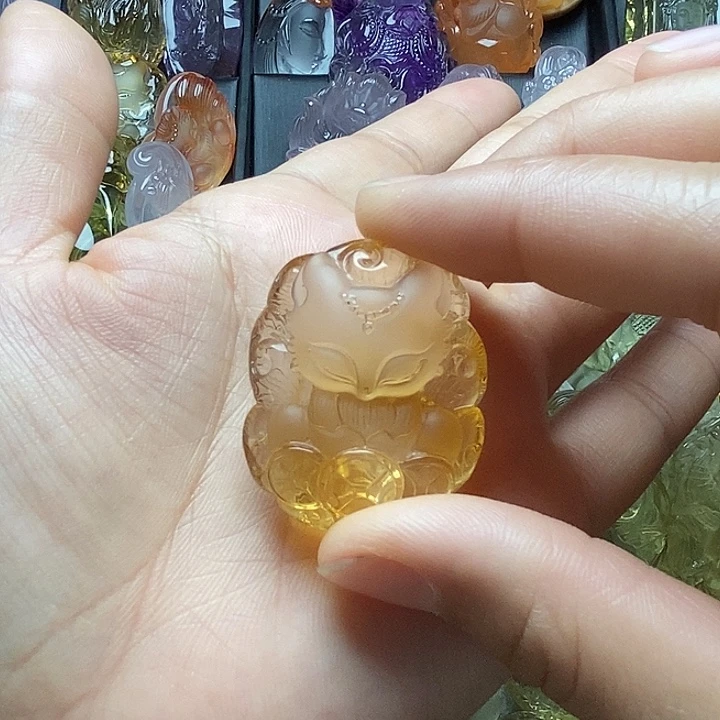 未镶嵌颈饰水晶翡*水晶吊坠