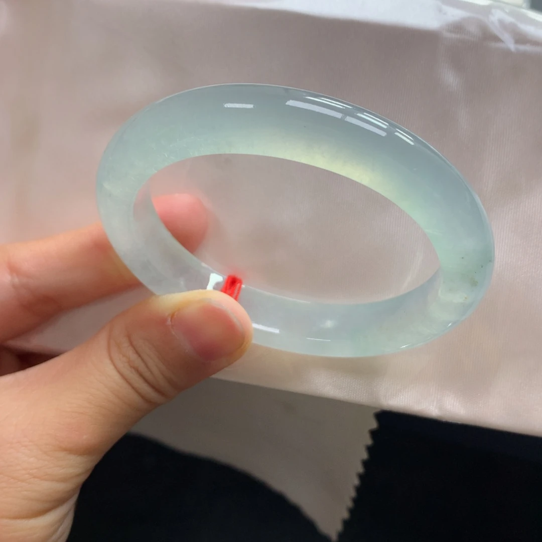 翡翠未镶嵌手镯23号53贵妃薄荷绿刚子（强推必入）