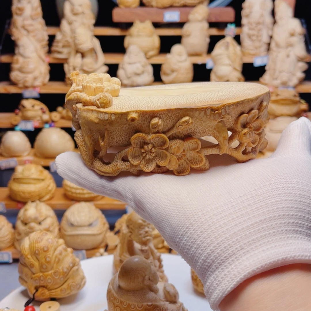 ✨*✨竹根雕金蟾手把件