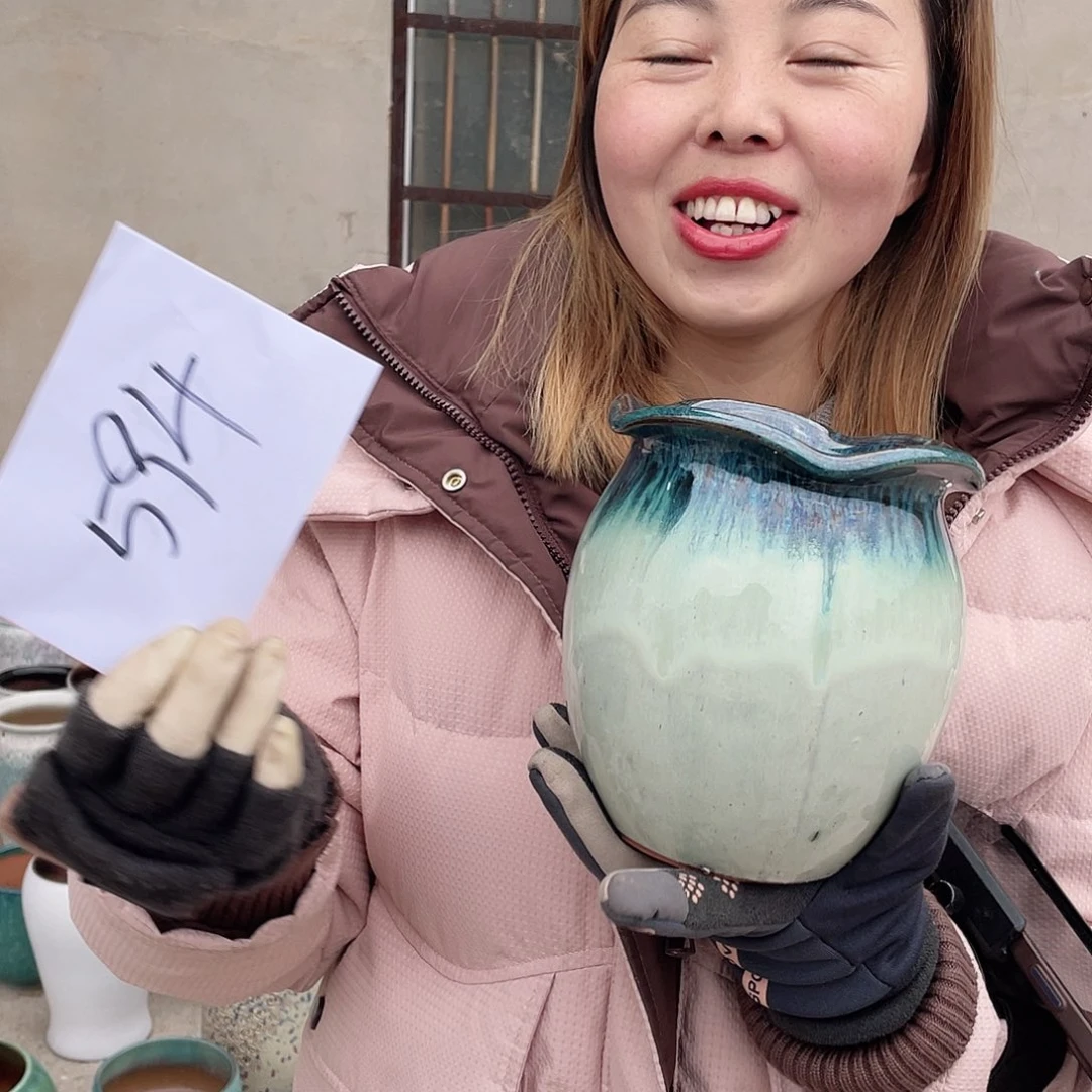 红陶王嫂花盆0214-594框