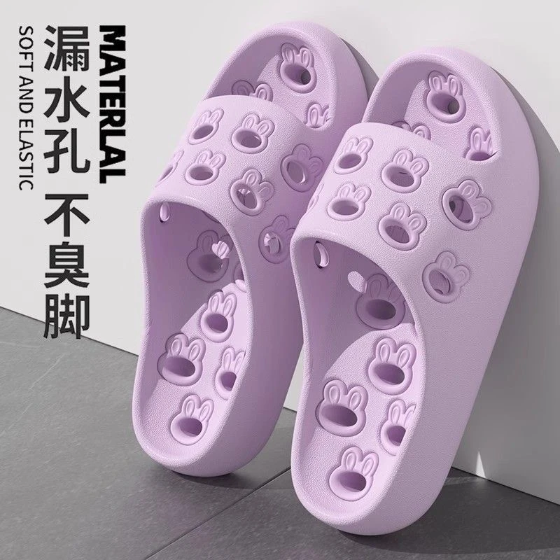 浴室拖鞋女士夏季2025新款居家家用洗澡漏水速干防滑情侣凉拖鞋男