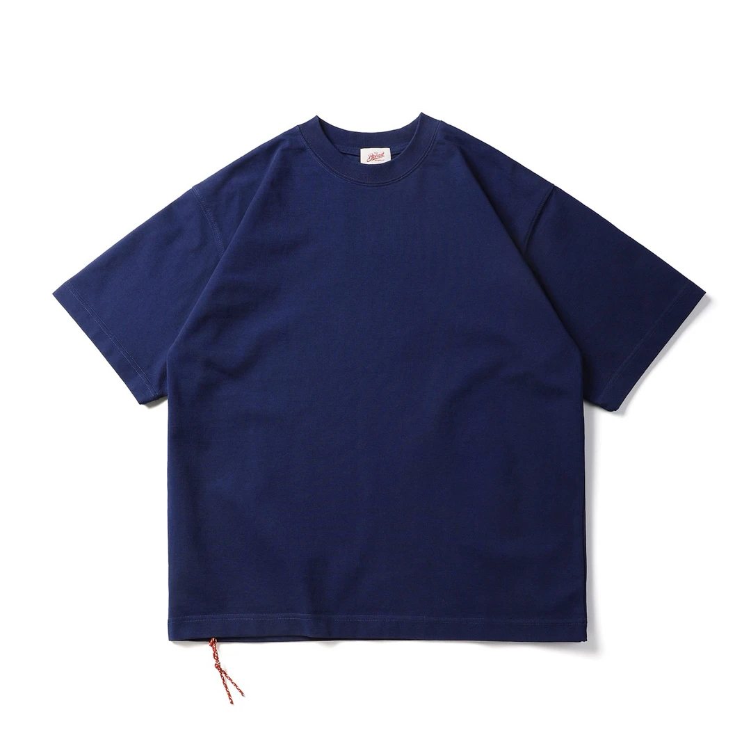 25SS夏季620日系小红绳纯棉上衣潮流休闲纯色圆领T恤宽松短袖男