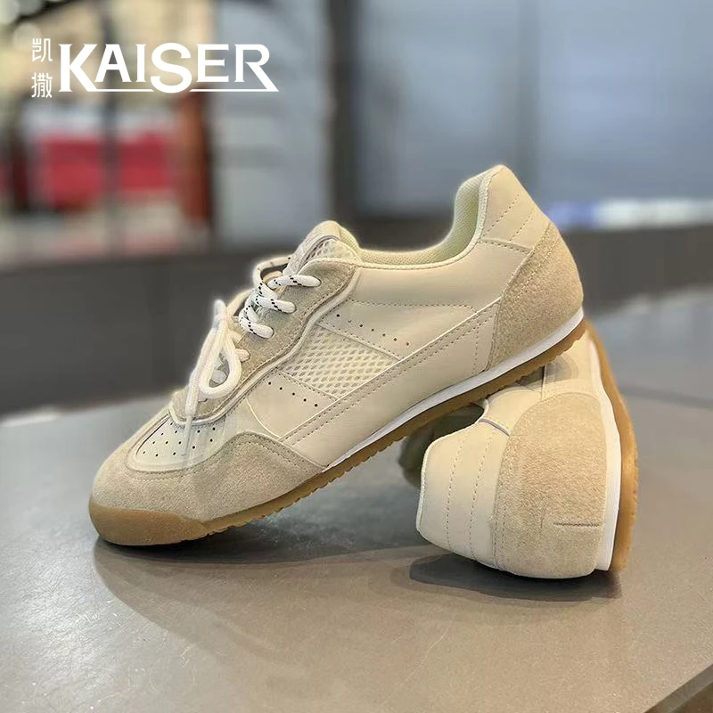 凯撒男鞋网布透气德训鞋软底耐磨运动阿甘鞋男士百搭防滑休闲板鞋