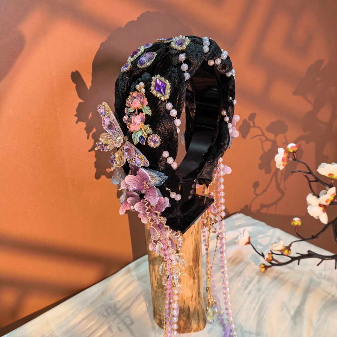 【木槿】原创自制手作新中式国风发箍