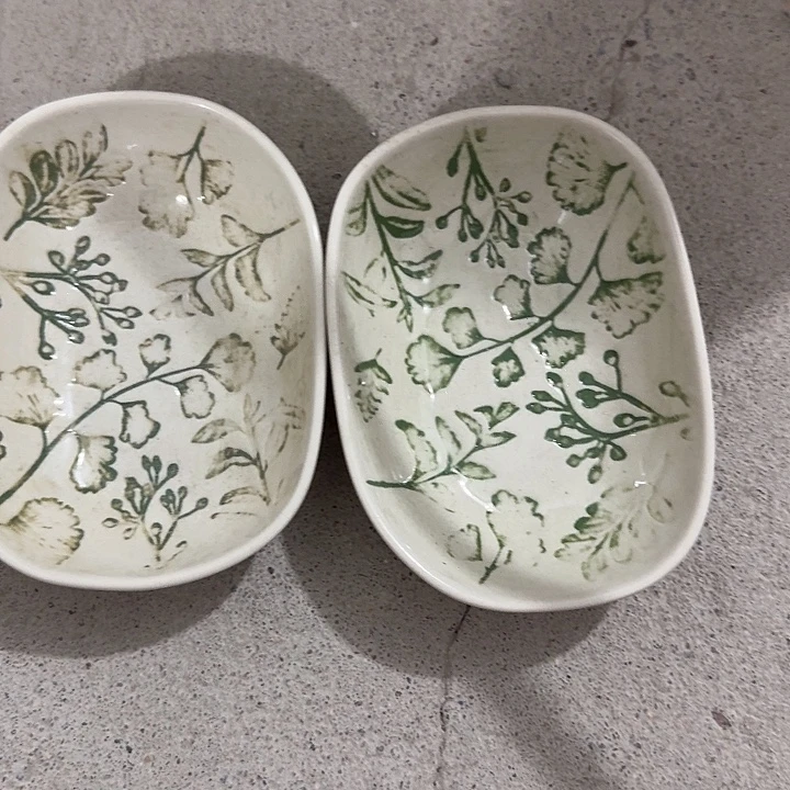 外贸尾单微瑕蘸料碟两个