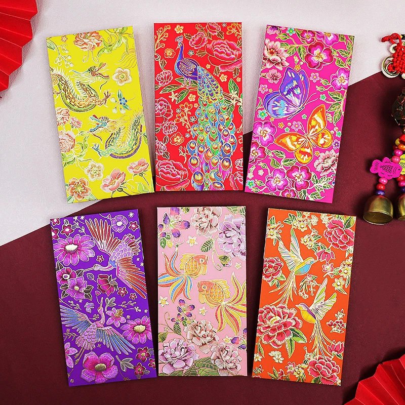 复古红包繁花似锦个性创意浮雕利是封结婚用品婚礼红包袋传统