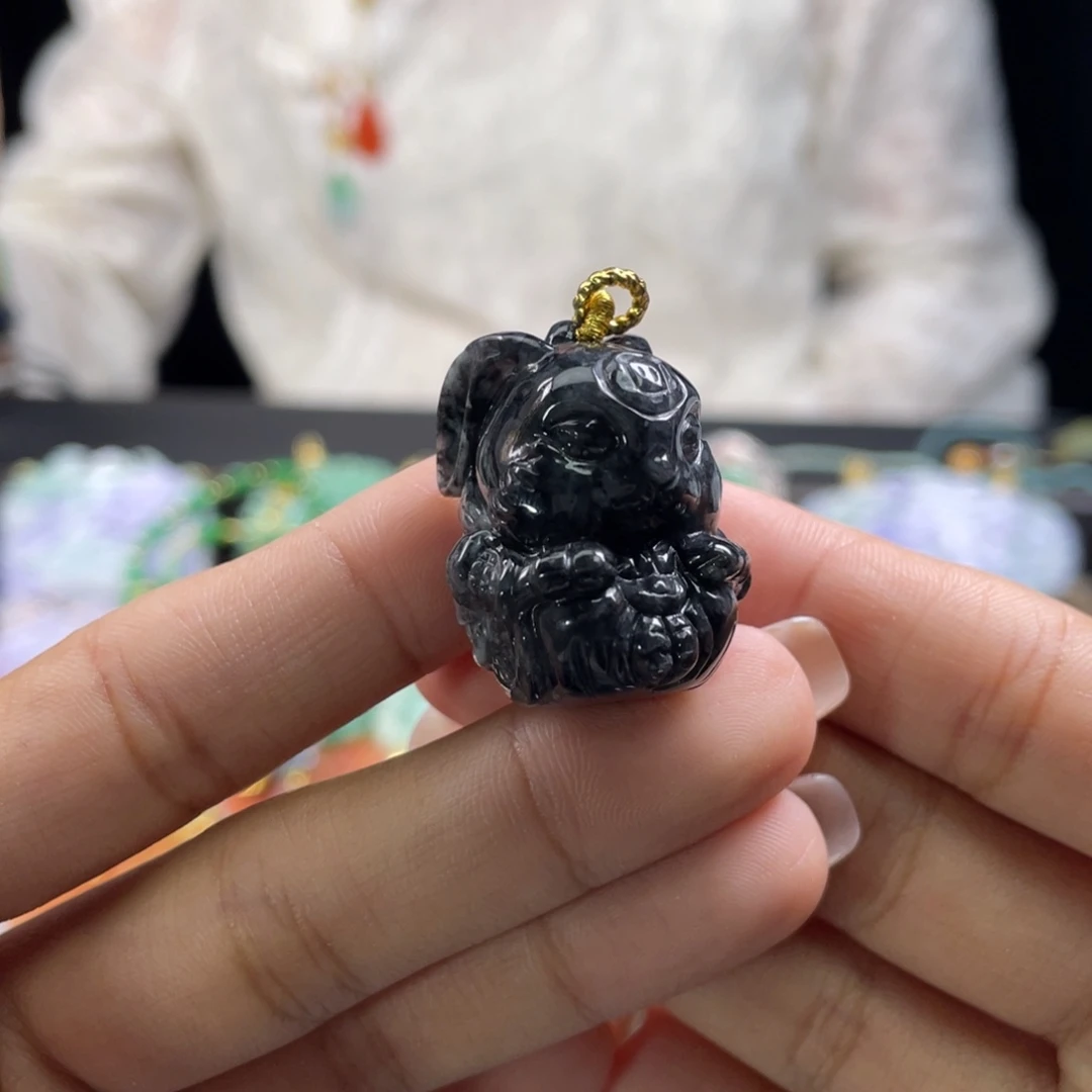 翡翠未镶嵌颈饰代编织