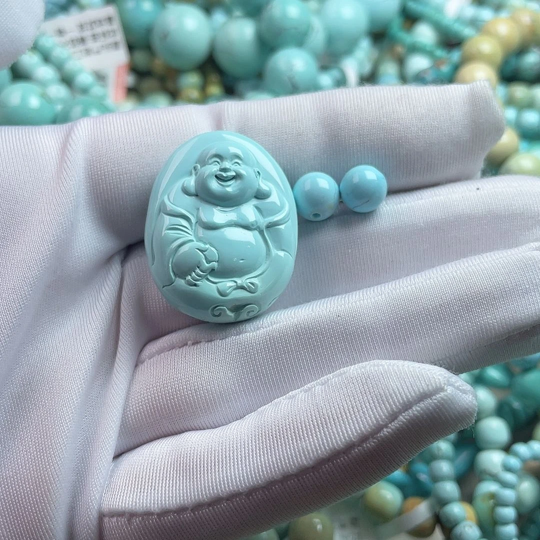 ﹏***伴绿松石未镶嵌珠宝奇石