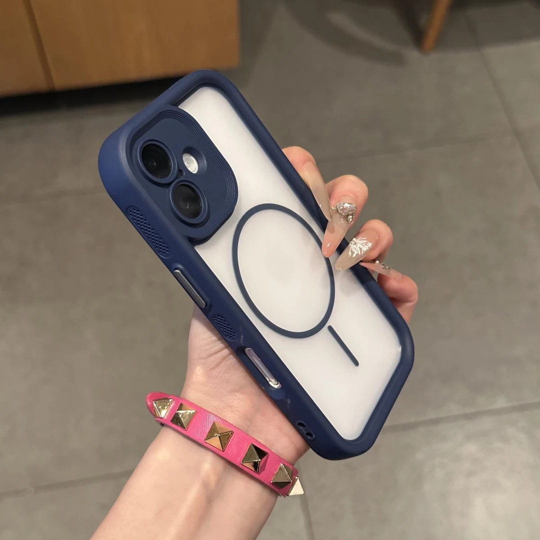 雅天立细圈磁吸适用iPhone16/15promax天使眼手机壳苹果14/13全包