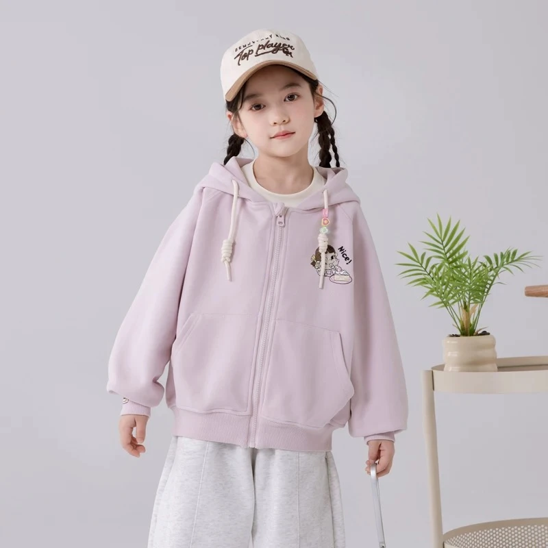 【清货】2025秋韩版东大门小女孩女童带帽开衫外套 D227 227 V