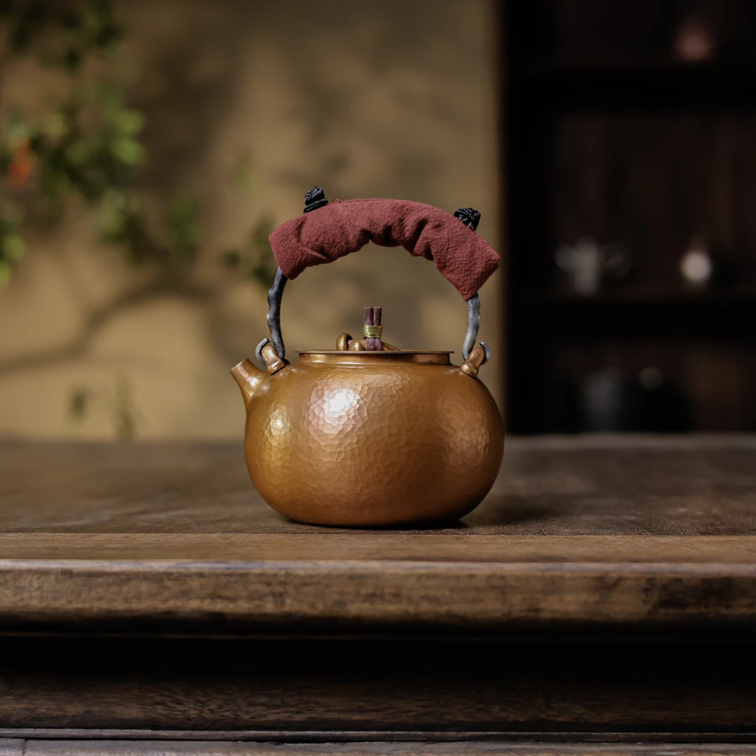 【福器】咖啡哑光色灵芝摘小苹果壶500ml（麦棠0068）