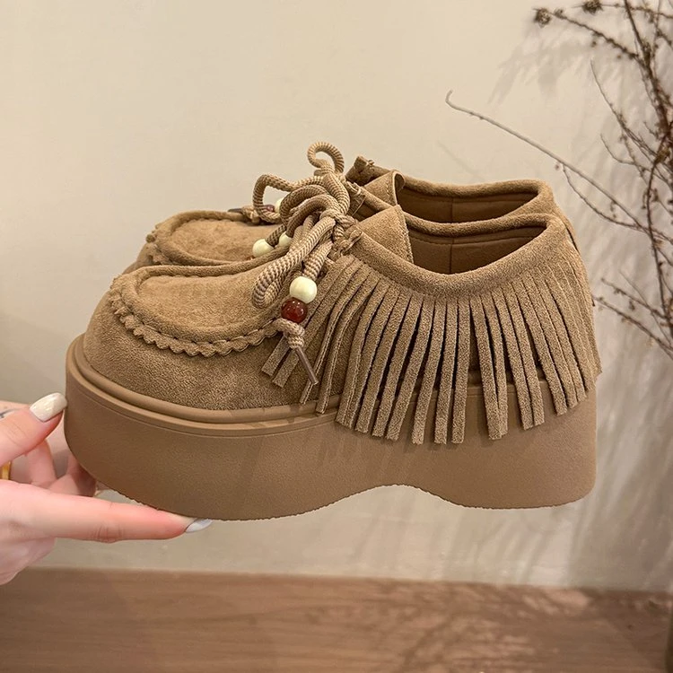 女款爆款新款秋冬季时尚休闲国潮鞋子2025今年流行鞋子千金名媛风